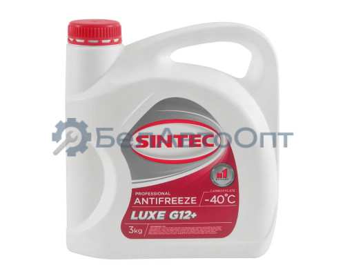 Антифриз Sintec Antifreeze G12+ готовый -40C красный 3 кг 990464