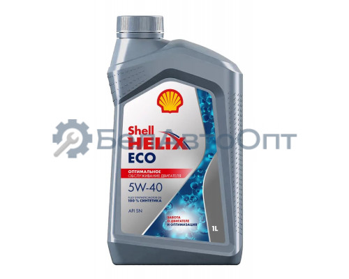 Масло моторное SHELL Helix ECO SN 5W-40 синтетическое 1 л 550058242