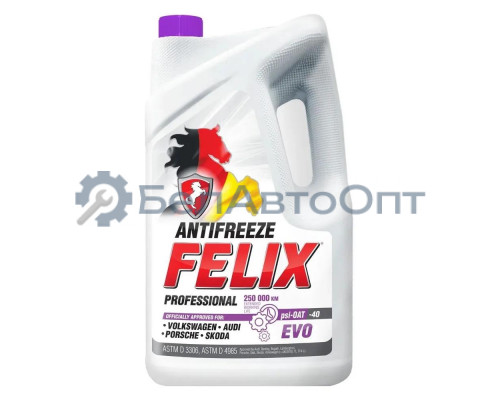 Антифриз Felix EVO G12+ готовый -40C фиолетовый 5 кг 430206335