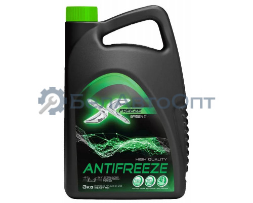 Антифриз X-FREEZE X-FREEZE Green готовый зеленый 3 кг 430206094