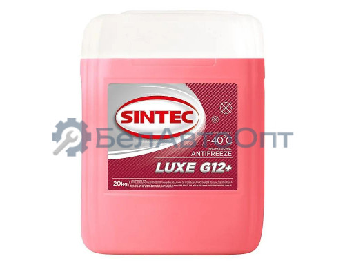 Антифриз Sintec LUXE G12+ готовый -40C красный 20 л 990470