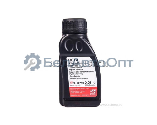 Жидкость тормозная FEBI Brake Fluid DOT4 0,25 л 26746