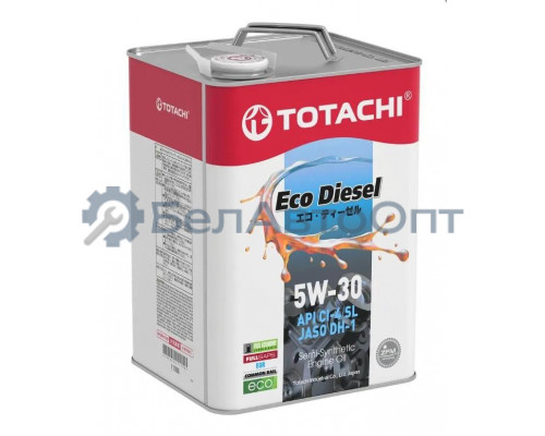 Масло моторное TOTACHI Eco Diesel Semi-Synthetic CI-4/SL 5W-30 полусинтетическое 6 л 4562374690486