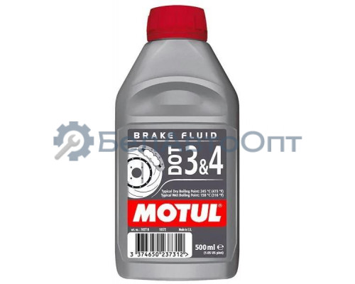 Жидкость тормозная Motul Brake Fluid DOT3&4 0,5 л 102718