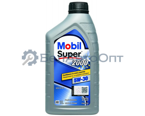 Масло моторное MOBIL Super 2000 X1 5W-30 полусинтетическое 1 л 155184