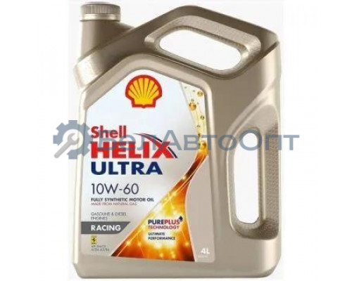 Масло моторное SHELL Helix Ultra Racing 10W-60 синтетическое 4 л 550046412