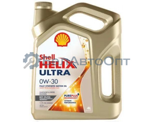 Масло моторное SHELL Helix Ultra ECT C2/C3 0W-30 синтетическое 4 л 550046375