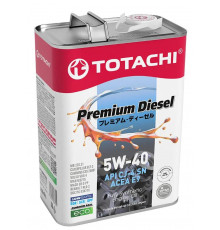 Масло моторное TOTACHI Premium Diesel Fully Synthetic CJ-4/SM 5W-40 синтетическое 4 л 4562374690745