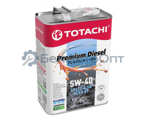 Масло моторное TOTACHI Premium Diesel Fully Synthetic CJ-4/SM 5W-40 синтетическое 4 л 4562374690745