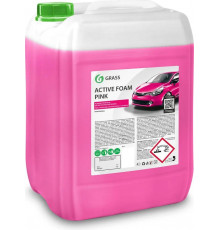 Автошампунь GRASS Active Foam Pink для бесконтактной мойки розовая пена 23 кг