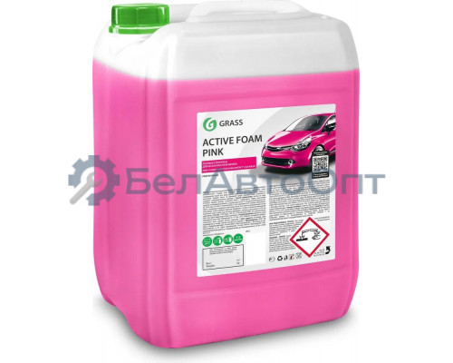 Автошампунь GRASS Active Foam Pink для бесконтактной мойки розовая пена 23 кг