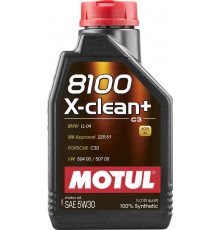 Масло моторное Motul 8100 X-clean + 5W-30 синтетическое 1 л 106376