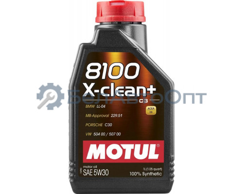 Масло моторное Motul 8100 X-clean + 5W-30 синтетическое 1 л 106376