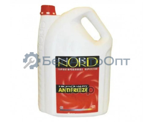 Антифриз NORD High Quality Antifreeze готовый -40C красный 5 кг NR 20249