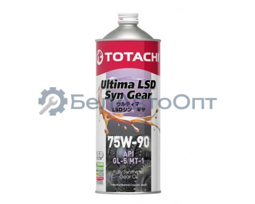 Масло трансмиссионное TOTACHI Ultima LSD Syn-Gear 75W-90 синтетическое 1 л 4589904931512