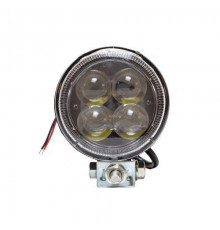 Фара доп-ая AE12R-4LED-LENS-HC, круглая направленный свет, 4 диода, линза, 12W 12/24V