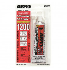 Герметик силиконовый белый 85гр ABRO SS-1200-WHT-3