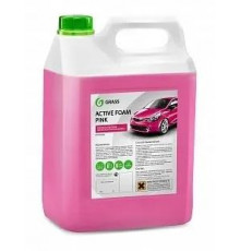 Автошампунь GRASS Active Foam Pink для бесконтактной мойки розовая пена 6 кг.