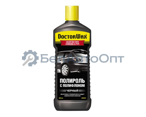 Полироль с полифлоном черный 300мл DoctorWax DW8401