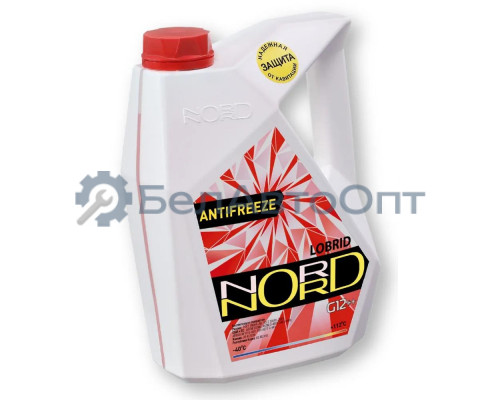 Антифриз NORD High Quality Antifreeze готовый -40C красный 10 кг NR 20485