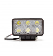 Фара доп-ая AE18RT-6LED-PC прямоугольная, рассеиваемый свет, 6 диодов 18W, 12/24V