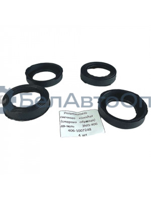 уплотнение свеч колодца 406-1007248 4шт