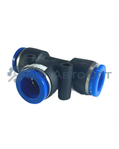 соединитель торм трубок  пвх 12мм тройник маз\ки