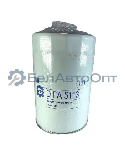 фильтр маслян 1000428205 weichai wd10 wd12 wp10 wp12 резьб 1 1/8-16 186мм difa 5113