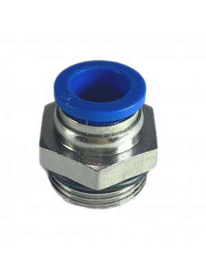 соединитель торм трубок пвх-резьба 12мм-м22*1,5-наруж прямой металл