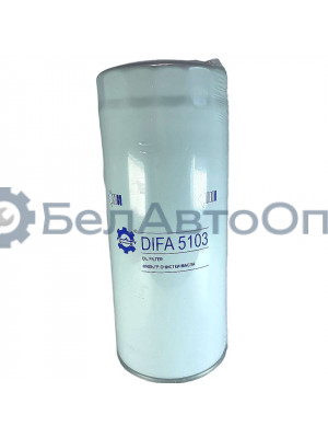 фильтр маслян 658-1012075/5340-1012075 ямз евро-3,4 резьб 1 1/8-16 260мм difa 5103