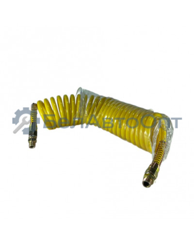 шланг пневматич витой 64221-3506380 е1 м16х1,5 желтый 7,5м съемн штуцеры