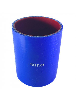 патрубок сист охл мтз-2522 2822 3022 75*100 1317.01 синий силик армир