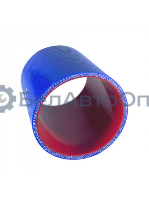 патрубок сист охл мтз-2522 2822 3022 75*100 1317.01 синий силик армир