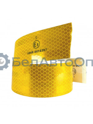 лента световозвр е1 желтая 1м