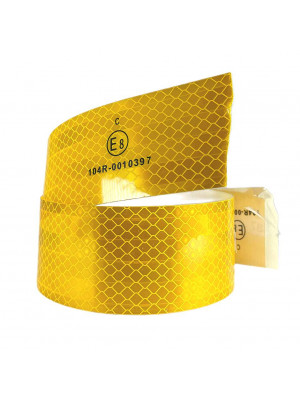 лента световозвр е1 желтая 1м