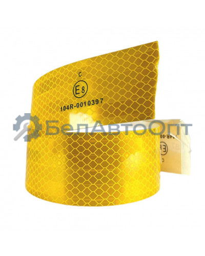 лента световозвр е1 желтая 1м