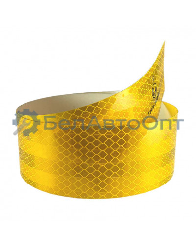 лента световозвр е1 желтая 1м