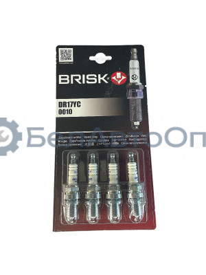 свеча dr17yc бриск м14х19 ключ на 16мм д-405 евро-3 компл 4шт