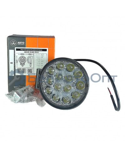 фара раб осв круг led 14*3=42w 10-30в направл свет ae42r-14led-55hc