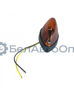 фонарь автопоезда 631.3731-01 аналог пф-233-а 112.99.30 капля желтый 24в led