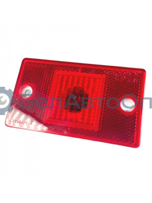 фонарь зад габарит красный 112.01.14 115х65мм 24в амаз руденск