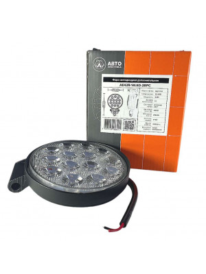 фара раб осв круг led 14*3=42w 10-30в рассеив свет 115*28*172мм ae42r-14led-28pc