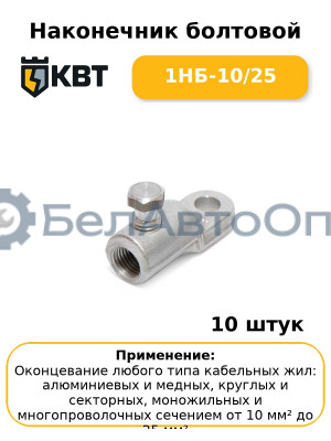 Наконечник болтовой 1НБ-10/25 (комплект 10 шт