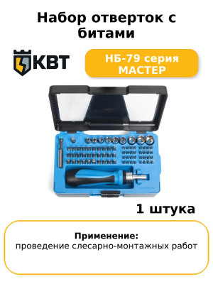 Набор отверток с битами НБ-79 серия МАСТЕР