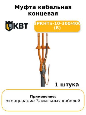 Муфта кабельная концевая 3РКНТп-10-300/400 (Б