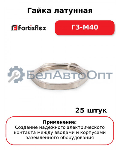 Гайка латунная Г3-М40 (комплект 25 шт