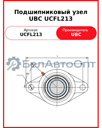Подшипниковый узел UBC UCFL213