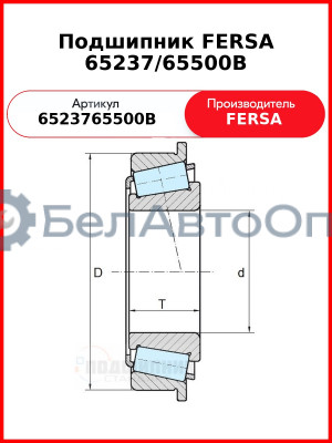 Подшипник FERSA 65237/65500B
