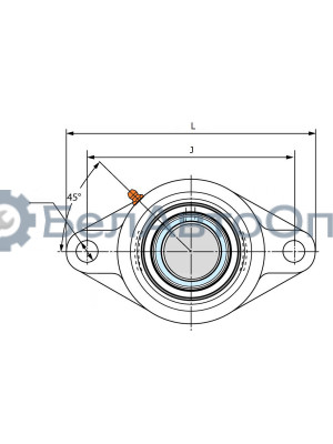 Подшипниковый узел FYH UCFL211