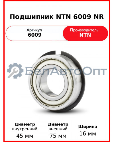 Подшипник NTN 6009 NR